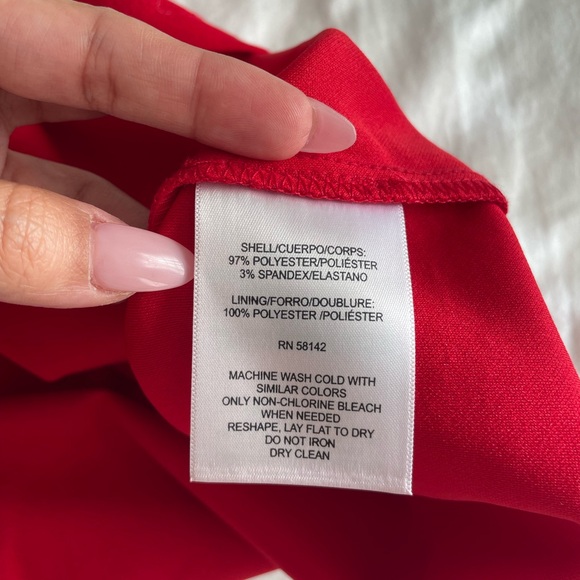 Donna Morgan Vibrant Red Dress - Picture 4 of 4